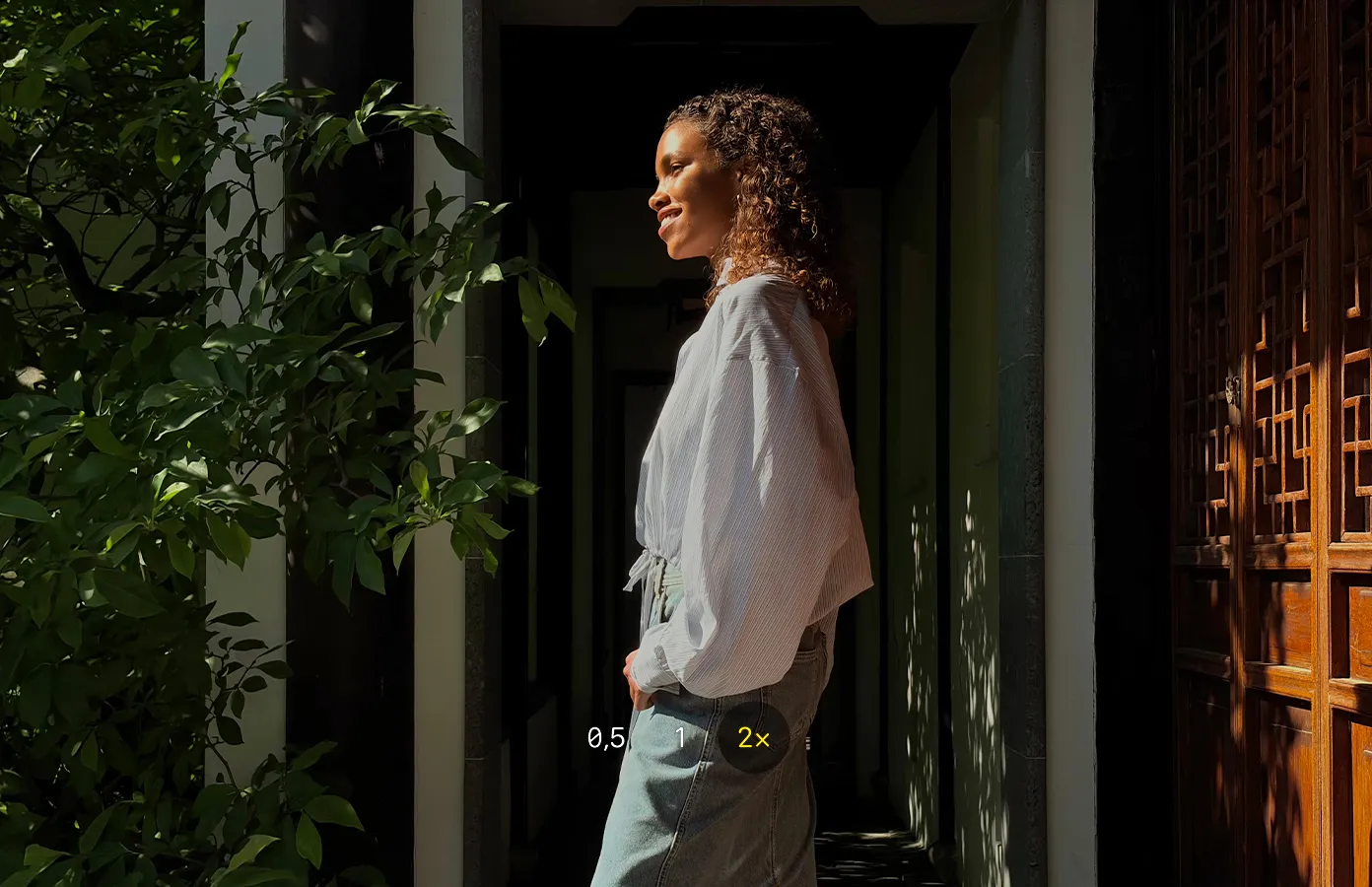 Chế độ chụp Tele 2x trên iPhone 17